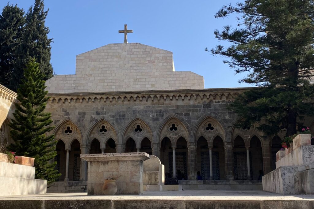 Jeruzsálem Olajfák hegye Miatyánk templom Pater Noster 2023